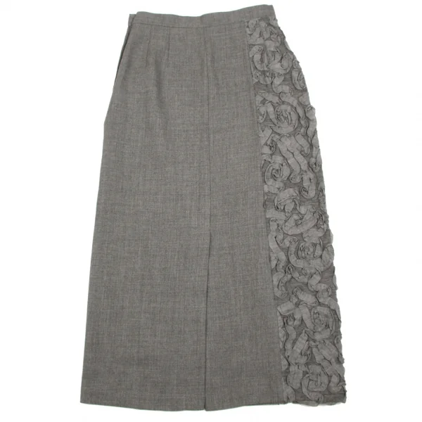 (SALE) tricot COMME des GARCONS Wool Design Skirt K-46629_008