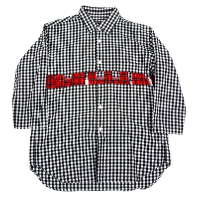 【SALE】コムデギャルソン オムプリュスCOMME des GARCONS HOMME PLUS カッティングチェックシャツ