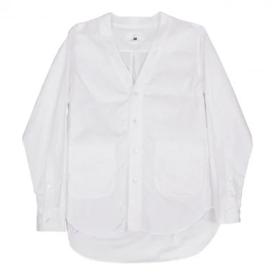 GANRYU Long Cotton No collar Shirt