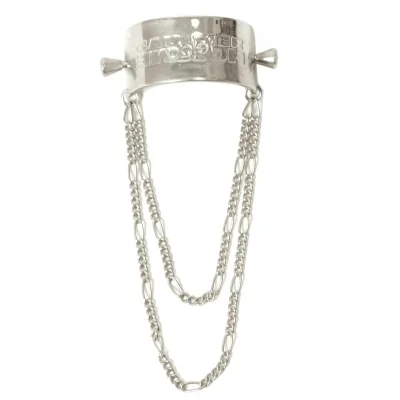 ジャンポールゴルチエ オムオブジェJean Paul GAULTIER HOMME objet ロゴ刻印メタルプレートアクセサリー