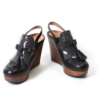 【SALE】シーバイクロエSEE BY CHLOE タッセルウエッジソールパンプス