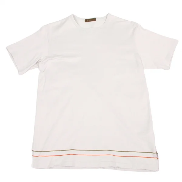 【SALE】ワイズフォーメンY's for men 裾二本ラインプリントTシャツ