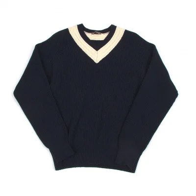 【SALE】ワイズフォーメンY's for men ウールケーブルVネックニット
