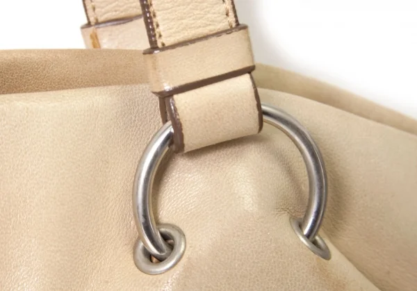 Jil Sander ベージュ レザートートバッグ ジルサンダー Jil Sander バッグ トートバッグ ブックトート レザー