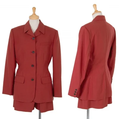 【SALE】ジュニアゴルチエJUNIOR GAULTIER ウールポリバルカラーセットアップ レンガ