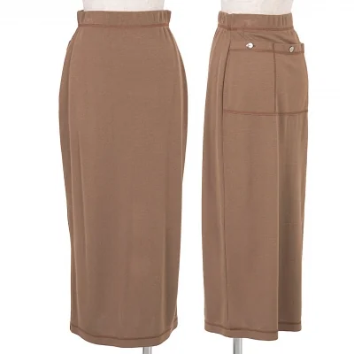 【SALE】ジュニアゴルチエJUNIOR GAULTIER バックポケットデザインスカート 赤茶