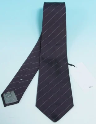 Brand new ! Dior HOMME stripe silk tie(K-3423)