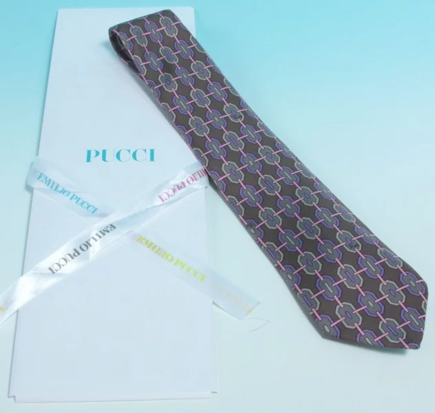 Brand new ! Emilio Pucci silk tie K-3434_004