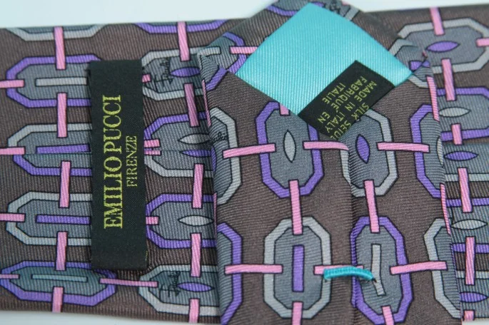 Brand new ! Emilio Pucci silk tie K-3434_005