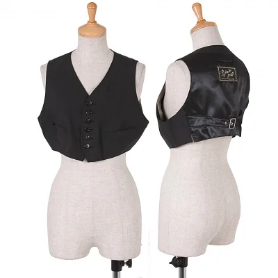 ジャンポールゴルチエ ファムJean Paul GAULTIER FEMME 多ボタンショート丈ジレ