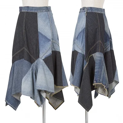 ジュンヤワタナベ コムデギャルソンJUNYA WATANABE COMME des GARCONS パッチワークデニムスカート