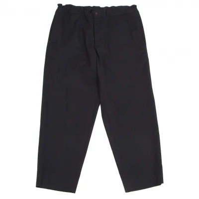 【SALE】コムデギャルソンオムドゥCOMME des GARCONS HOMME DEUX ウールストライプイージーパンツ 濃紺