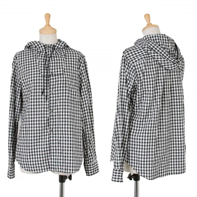 【SALE】ブラック コムデギャルソンBLACK COMME des GARCONS ギンガムチェックシャツパーカー