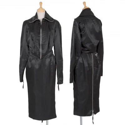 ジャンポールゴルチエファムJean Paul GAULTIER FEMME　サテンブルゾンセットアップ 黒