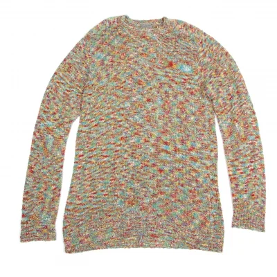 【SALE】ヨウジヤマモト プールオムYohji Yamamoto POUR HOMMEミックスカラフルニットロングビッグセーター
