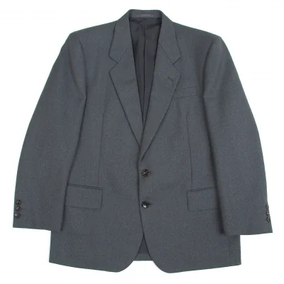 コムデギャルソンオムドゥCOMME des GARCONS HOMME DEUX ウール2Bテーラードジャケット グレー