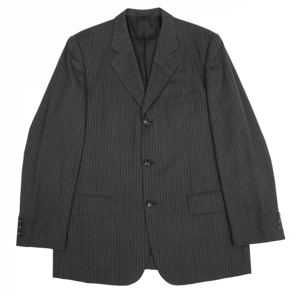 【SALE】コムデギャルソンオムCOMME des GARCONS HOMME ウールポリストライプ3Bジャケット