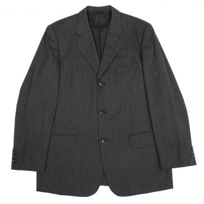 【SALE】コムデギャルソンオムCOMME des GARCONS HOMME ウールポリストライプ3Bジャケット