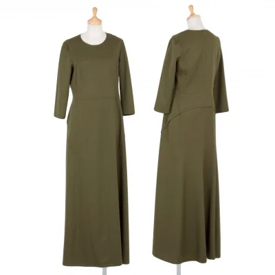 【SALE】アツロウタヤマATSURO TAYAMA ウール切替ワンピース