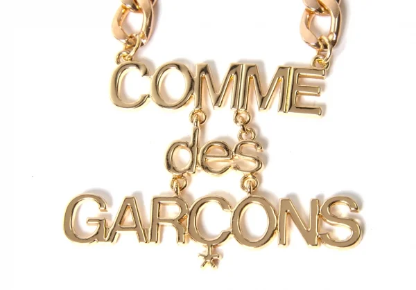 Brand new ! COMME des GARCONS Logo Chain Necklace K-48184_005
