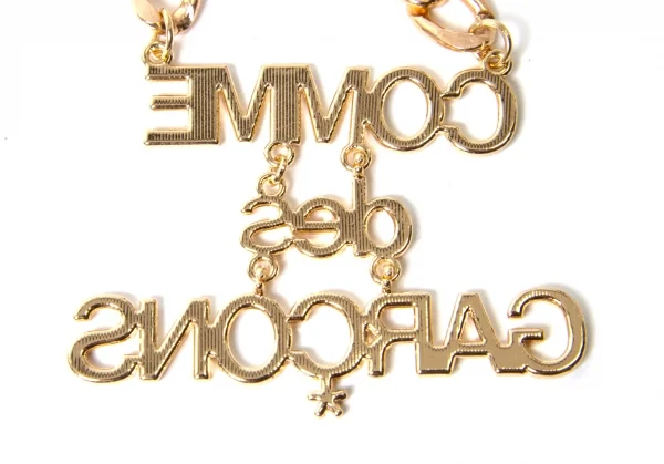 Brand new ! COMME des GARCONS Logo Chain Necklace K-48184_006