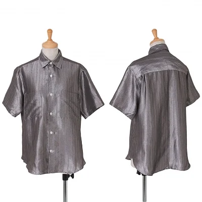 【SALE】ワイズY's コットンポリメタリック半袖シャツ