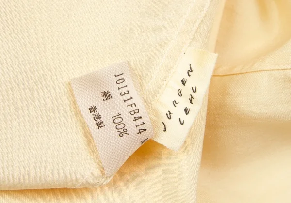 (SALE) JURGEN LEHL Silk deformation no collar shirt K-48283_014