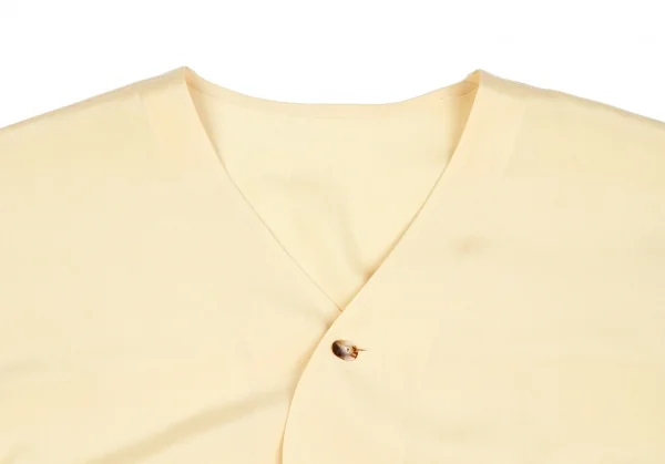 (SALE) JURGEN LEHL Silk deformation no collar shirt K-48283_003