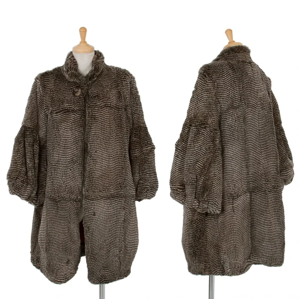 【SALE】ソブ ダブルスタンダードSOV. ラビットファーフレアスレーブコート