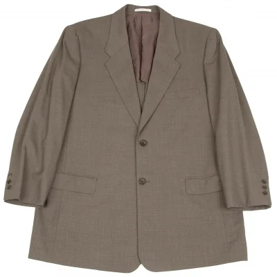 【最終値下げ】パパスPapas ウール2Bテーラードジャケット モカ系