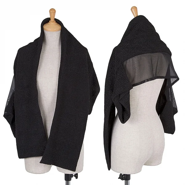 ヨウジヤマモトノアールYohji Yamamoto NOIR ネット切替ワッフルボレロ
