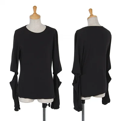 【SALE】ジルサンダーJIL SANDER ウール袖開きカットソー