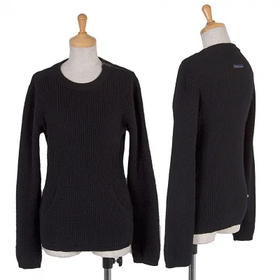 【SALE】ゴルチエジーンズGAULTIER JEAN' ウールショルダージップニットセーター