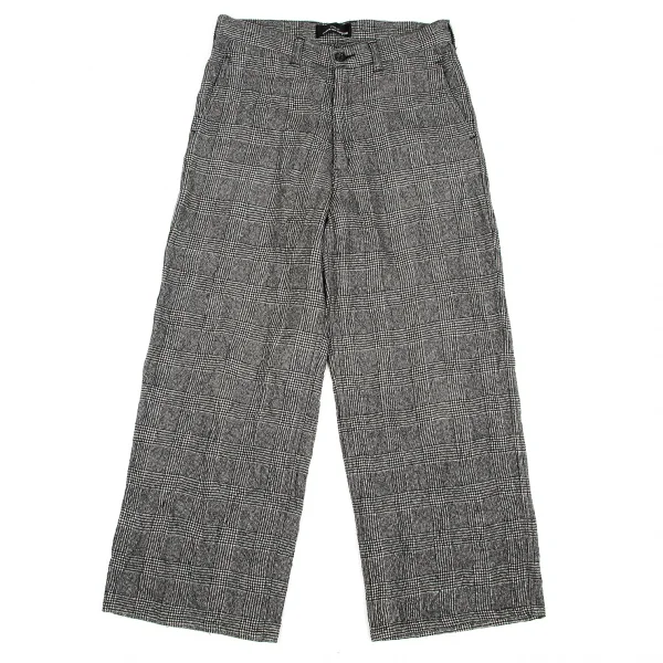 【SALE】トリココムデギャルソンtricot COMME des GARCONSウールグレンチェックシワ加工パンツ