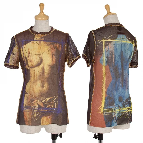 美品 ジャンポールゴルチエ Jean-Paul GAULTIER Tシャツ カットソー 半袖 ショートスリーブ 鯉 和柄 トップス レディース 40(M相当) マルチカラー Jean-Paul GAULTIER - 美品 ジャンポールゴルチエ Jean-Paul GAULTIER