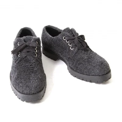【SALE】コムデギャルソンオムCOMME des GARCONS HOMME ウールボアレースアップシューズ