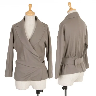 シトラスノーツCITRUS NOTES ウールラップデザインジャケット モカベージュ