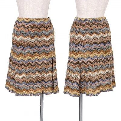 ミッソーニMISSONI ジグザグニットスカート マルチ