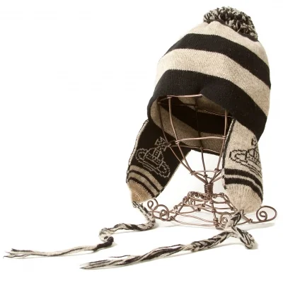 ★Vivienne Westwood★ 24FW ORB Embroidered Logo Beanie Black VIVIENNE WESTWOOD】24FW ORB embroidered logo beanie Black 帽子