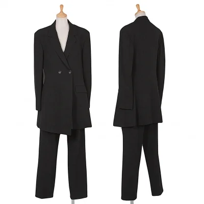 ヨウジヤマモトノアールYohji Yamamoto NOIR ウールセットアップ 黒
