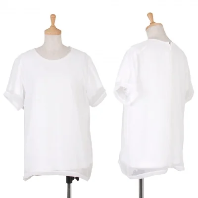 【SALE】コムコム コムデギャルソンCOMME des GARCONSポリシフォンレイヤードカットソー