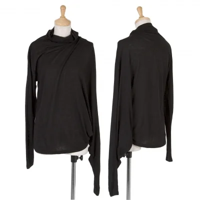 【SALE】アンドゥムルメステールANN DEMEULEMEESTER アシンメトリーハイネックカットソー