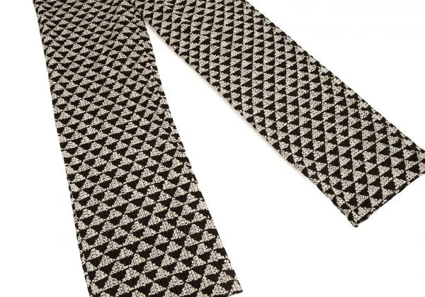 PLEATS PLEASE Pleated Triangle Print Pants K-49889_005