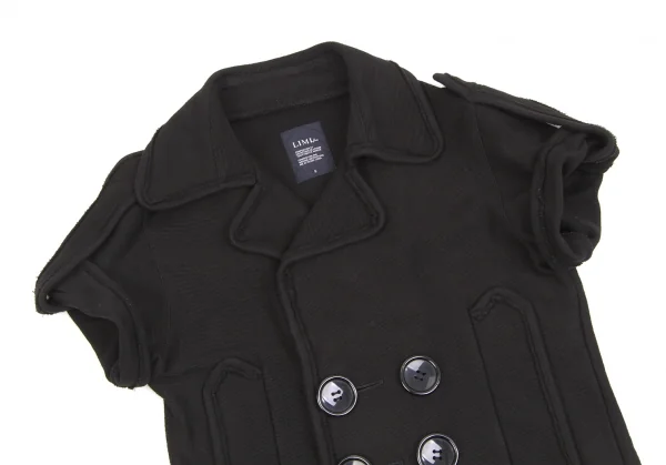 DOUBLE SATIN TUCK BLOUSE(S Black): LIMI feu｜THE SHOP YOHJI