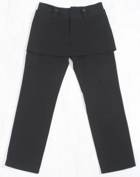 Y s Skirt combined wool gabardine pants(K-3577) Black 2(M) K-3577_001