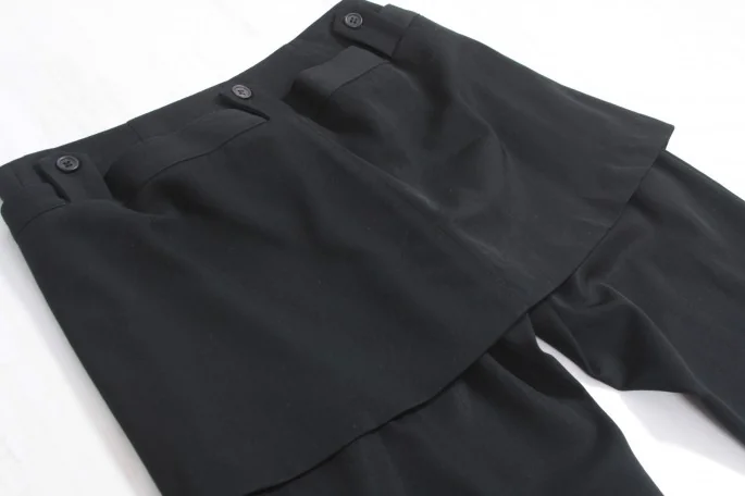 Y s Skirt combined wool gabardine pants(K-3577) K-3577_005