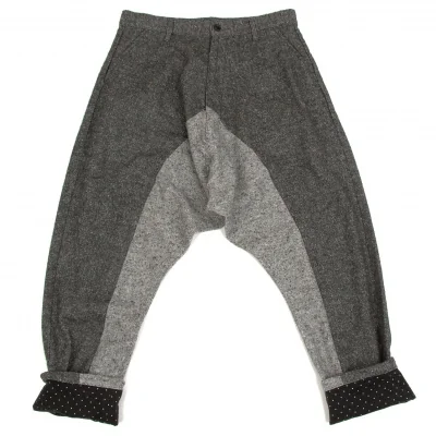 フラボアFRAPBOIS ネップ地切替サルエルパンツ