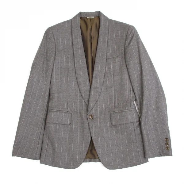 (SALE) COMME des GARCONS HOMME PLUS Shawl collar jacket Grey XS K-50118_001