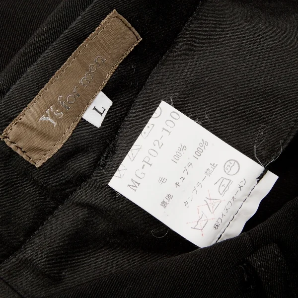 Y's for men Wool Gabardine Pants K-50344_012