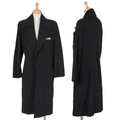 ルナマティーノLUNA ATTINO ワッフルボタンレスコート 黒